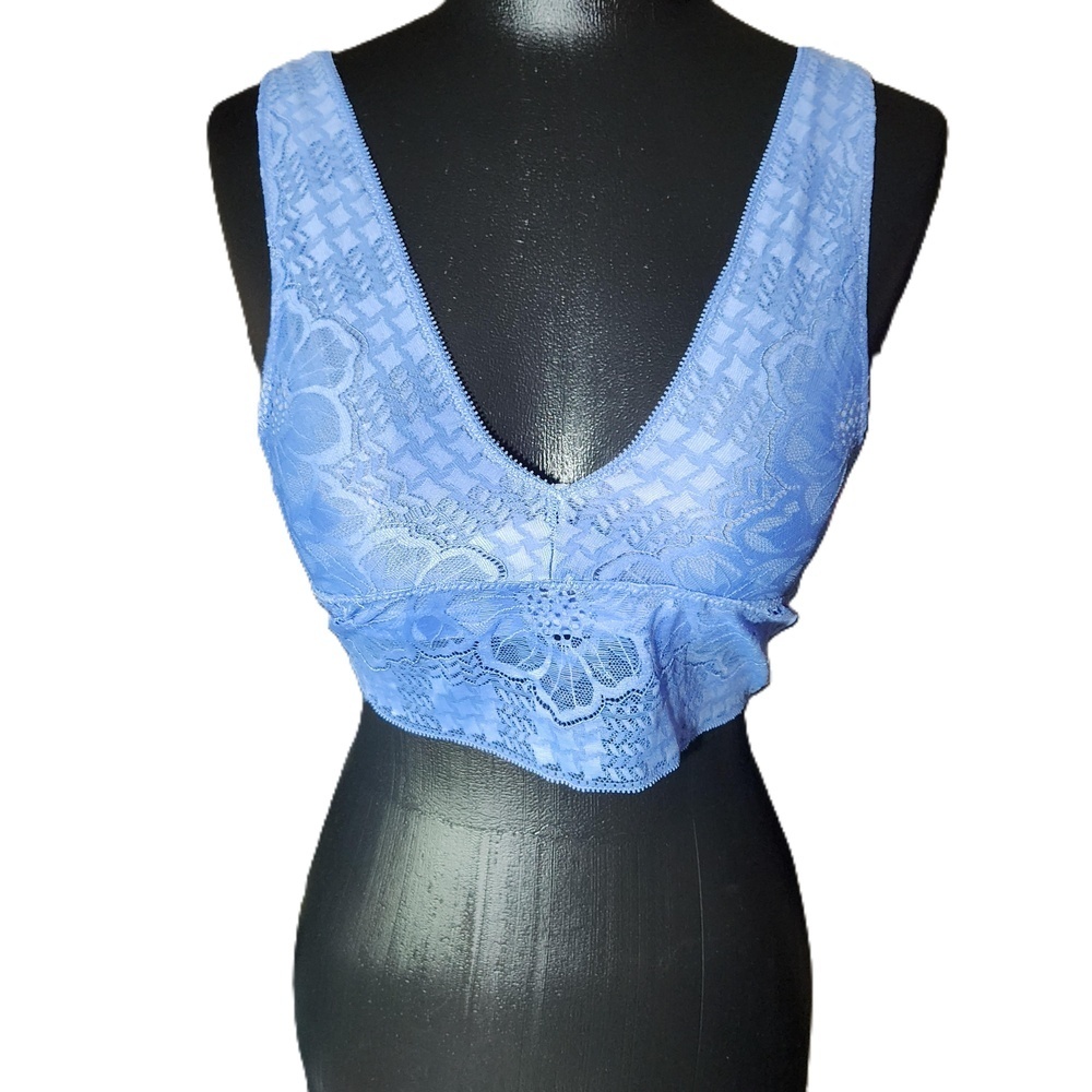 Aerie Blue Lace Bralette Bra Small NWT